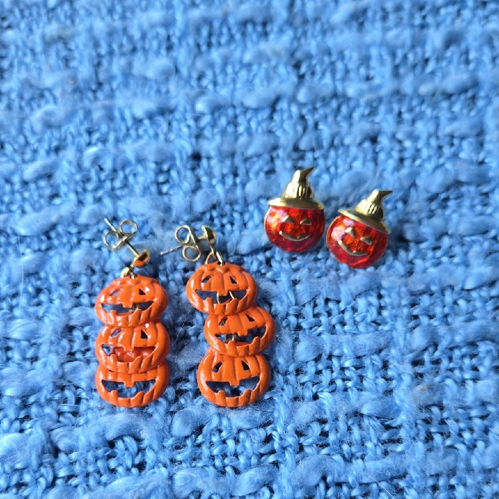 Halloween Pumpkin Earrings